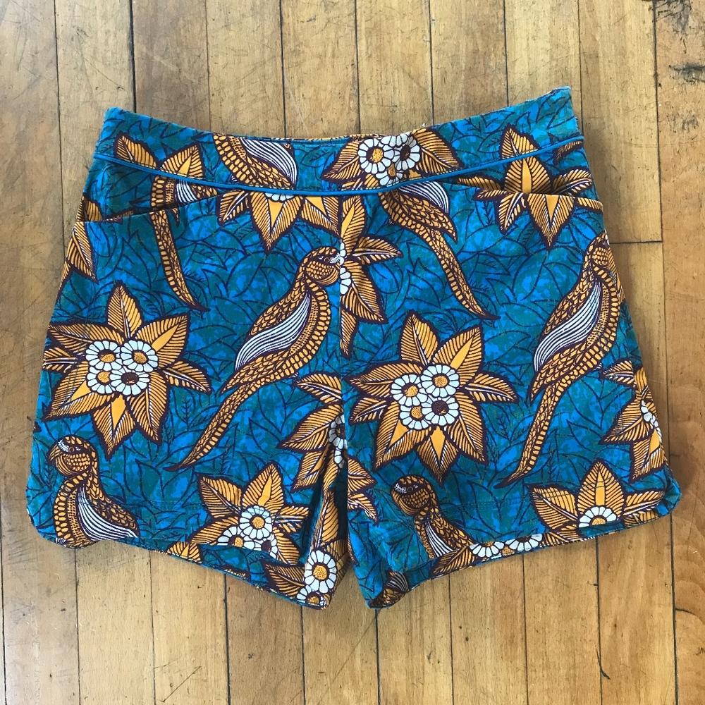 Anthropologie Bird of Paradise shorts